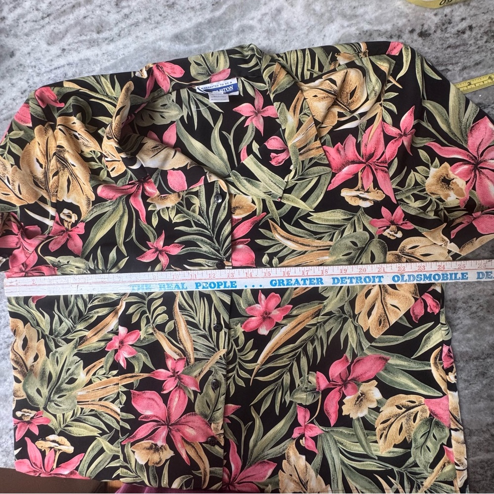 90s Pendleton Womens 20W Hawaiian Camp Collar Short Sleeve Button Shirt USA (P1) - Picture 5 of 7